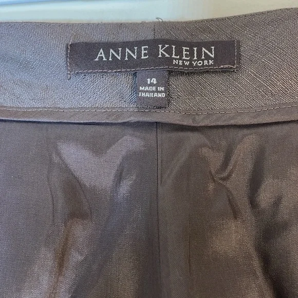 Anne Klein Linen Silk Blend Palm Springs Earth Double Layer Dress Pants. 14. NWT - Picture 3 of 12